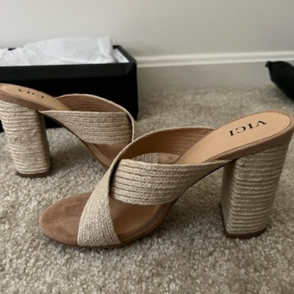 Criss Cross Heeled Sandal